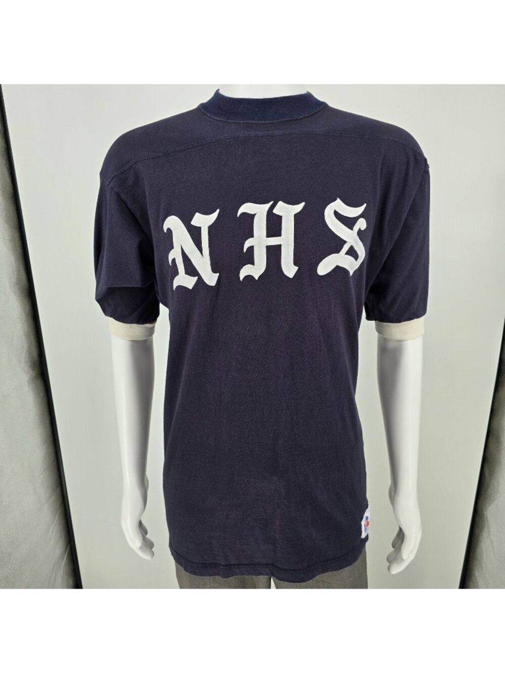 Vintage 1980s Russell Athletic "NHS" AIM 80 Cotton Practice/Sideline Jersey (M)